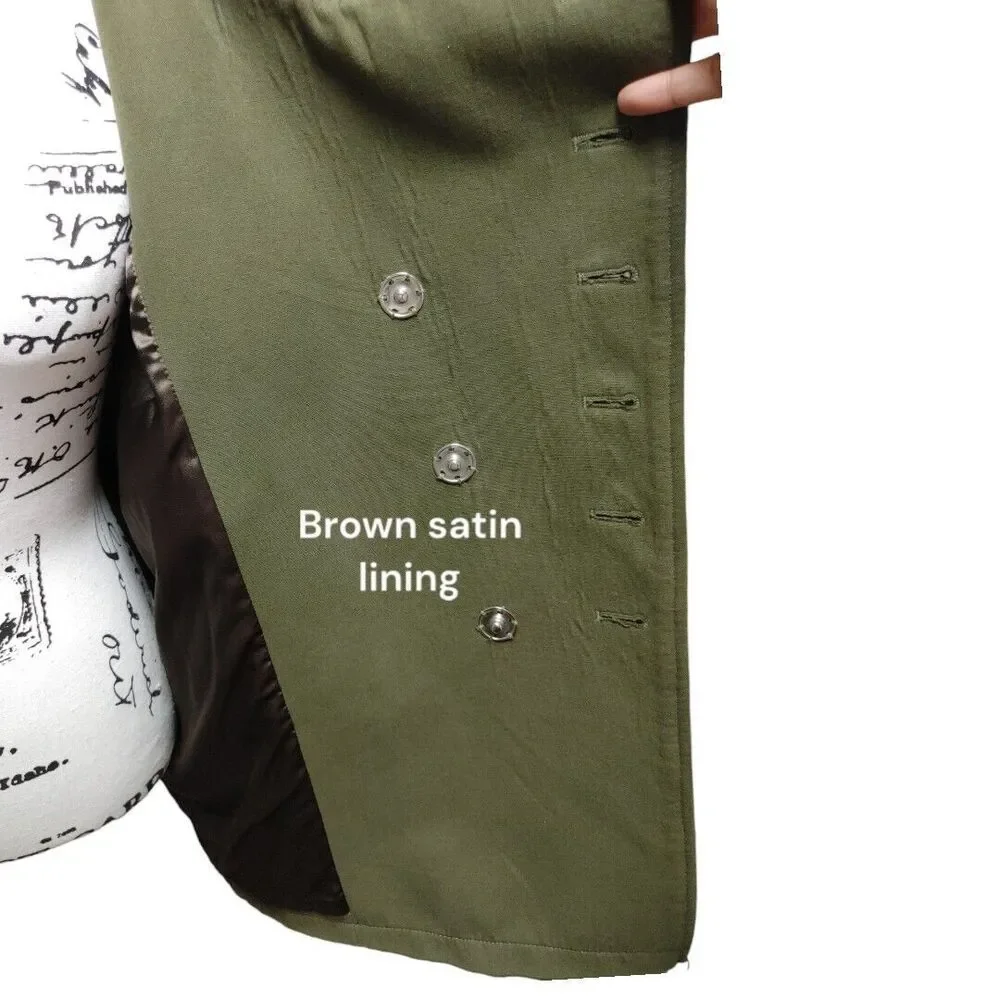 Military Double Breasted Coat by Realzz Official Sz L